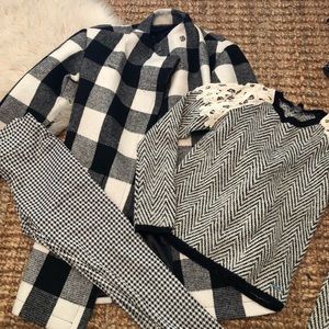 Mad for plaid Guess  jacket leggings sweater set